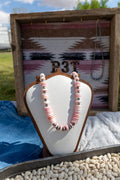 Pink Conch, desert pearl 16" with extendor