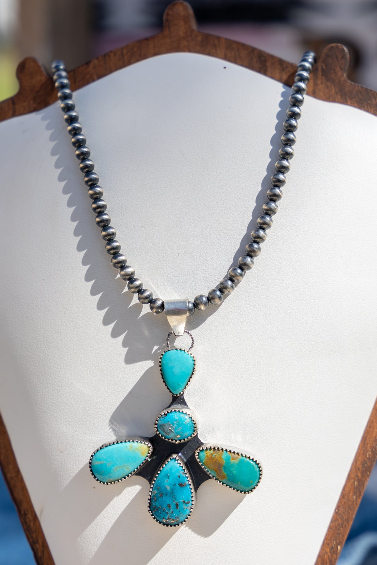 mixed turquoise pendant