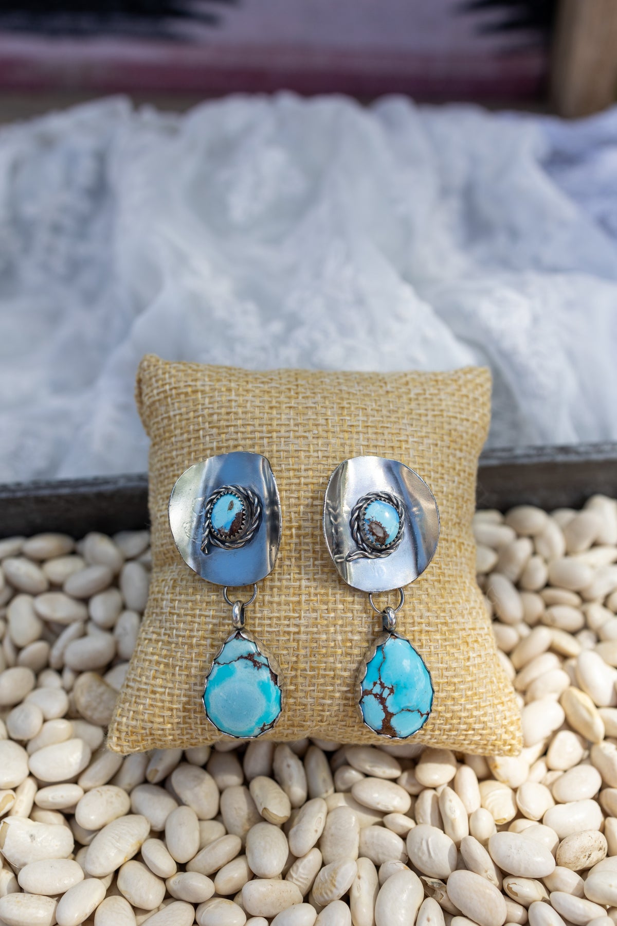 Golden Hills Cowboy Hat Earrings