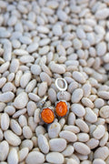 Orange Spiny dangle earring
