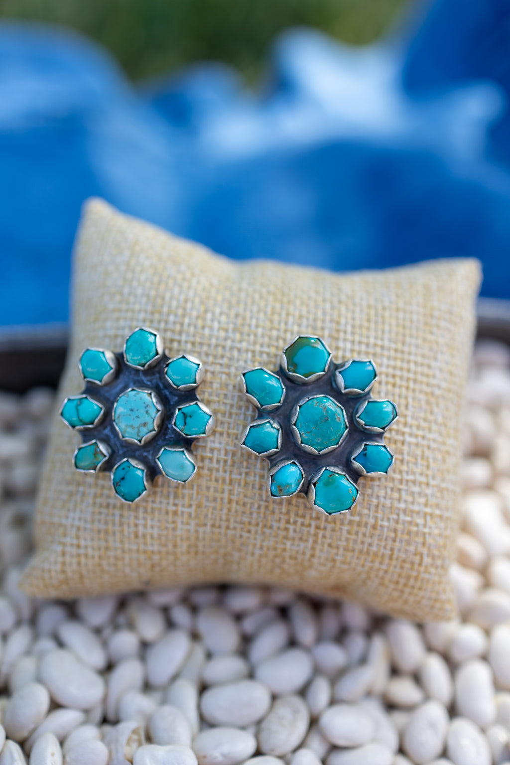 Lone mountain earrings
